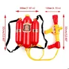 Fireman Role Play Pool Toys Fire Extinguisher Watergun Large Capacity Water Gun Fire Backpack Water Gun Firefighter Toy 6