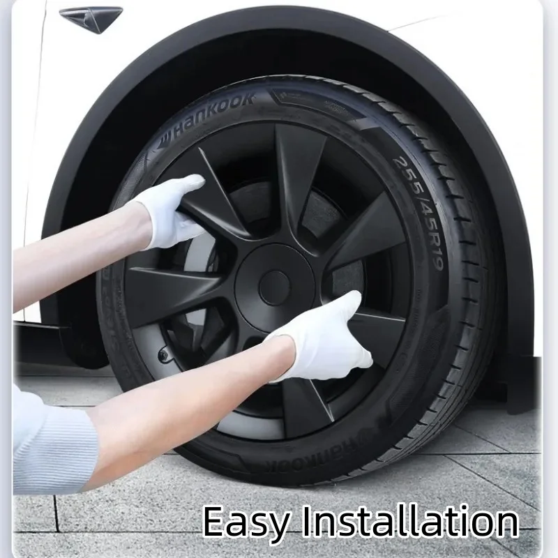 4PCS 19 Inch HubCap Wheel Caps for Tesla Model Y