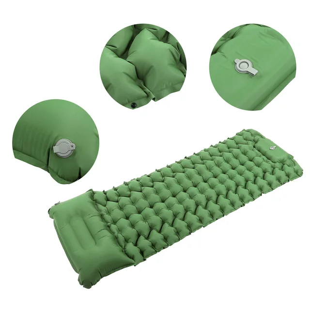 Portable Self Inflating Pads Lightweight Camping Sleeping Self Inflating Mat With Pillow For Outdoor Hiking Backpacking