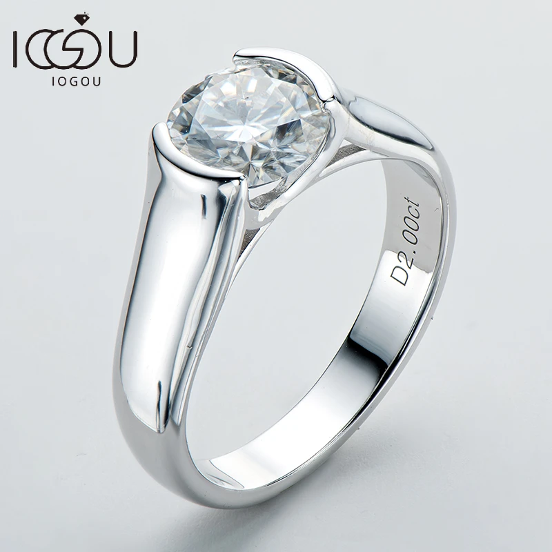 Moissanite Diamond Solitiare Engagement Ring 2ct For Women 925 Sterling Silver silver rings,silver ring,wedding rings,moissanite ring