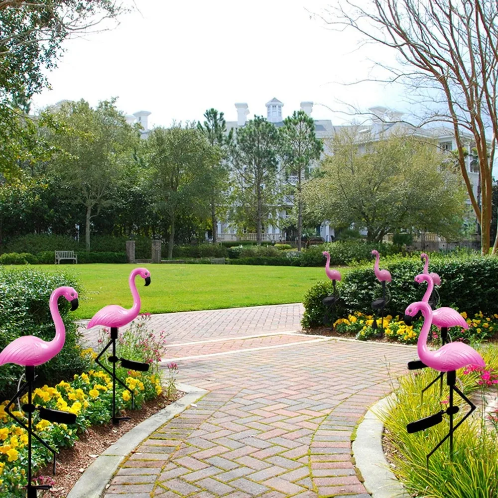 Description Picture 6 of itemPink Flamingo Solar Light Outdoor Courtyard Decoration Light Waterproof Garden LED Patio Walkway Light with Lights Ground Lamp