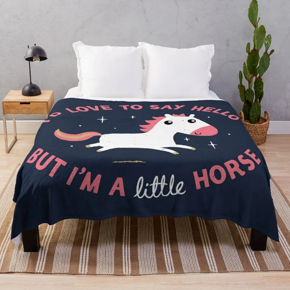 

I'm A Little Horse Throw Blanket
