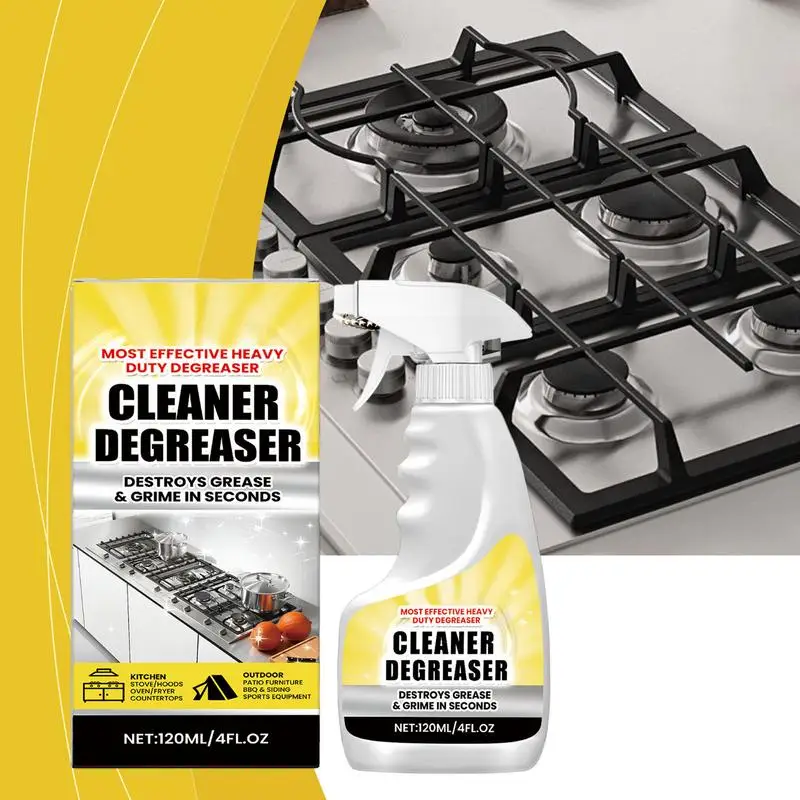 Kitchen Cleaner Spray Professional Oil Stains Spray Safe Oil Remover Gentle Degreaser For Pots Stoves Pans Floors Sinks And Taps