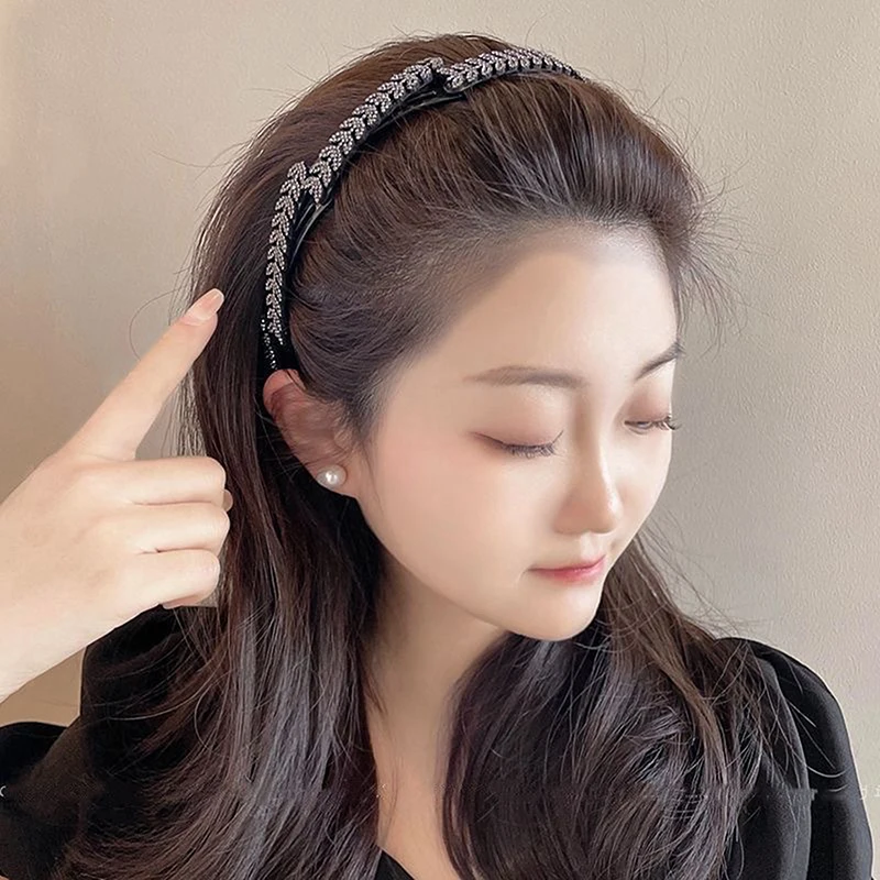 여성용 휴대용 접이식 헤어 밴드, 모란디 컬러, 미끄럼 방지 머리띠, 한국 세안 헤어밴드, 소녀 헤어 액세서리, 1PC, 신제품