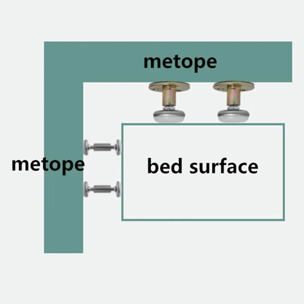 

High Quality Practical Durable Bed Frame Headboard Stoppers Adjustable Anti-Shake Tool Furniture Fixed Bracket