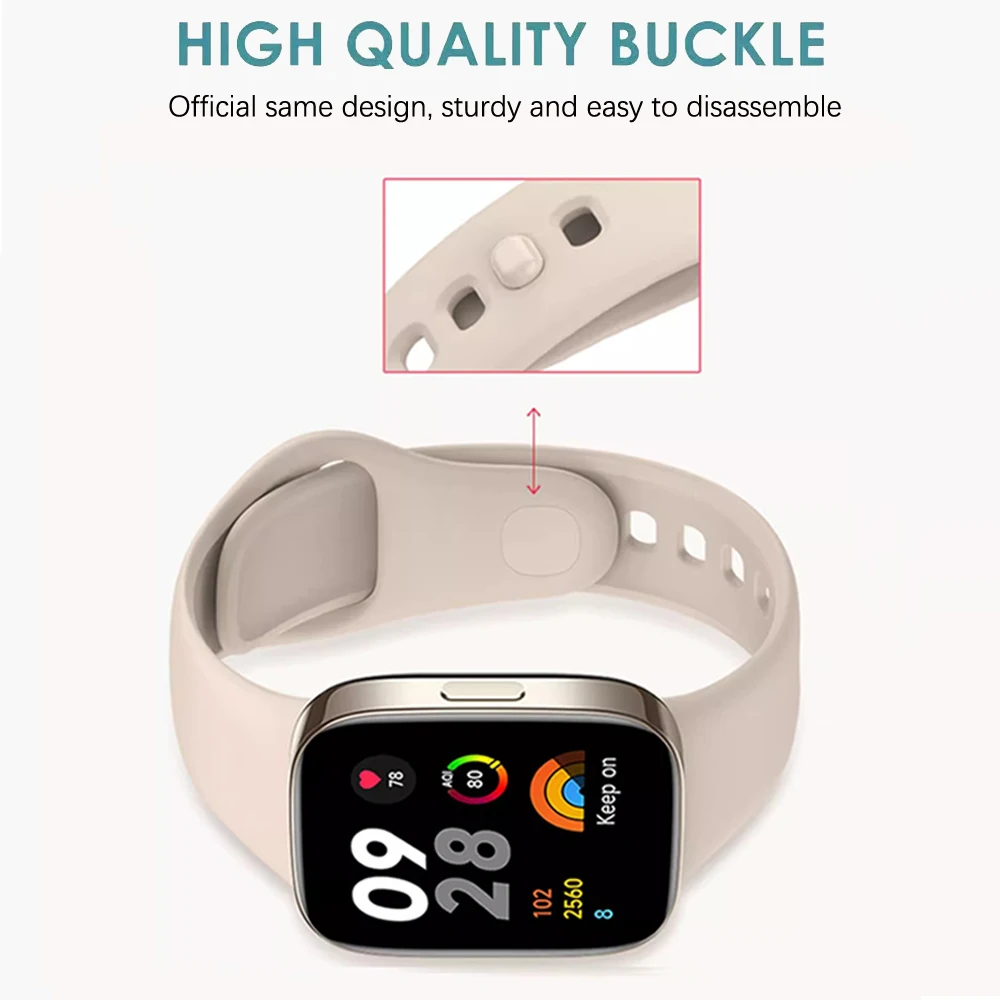 Correa de repuesto para Xiaomi Redmi Watch 2 Lite para mujeres y hombres,  Redmi Watch 2 correas de repuesto de silicona suave y ajustable, accesorios