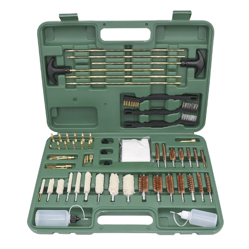 Tactical Universal Gun Cleaning Kit with Oil Can Rifle Pistol Cleaner