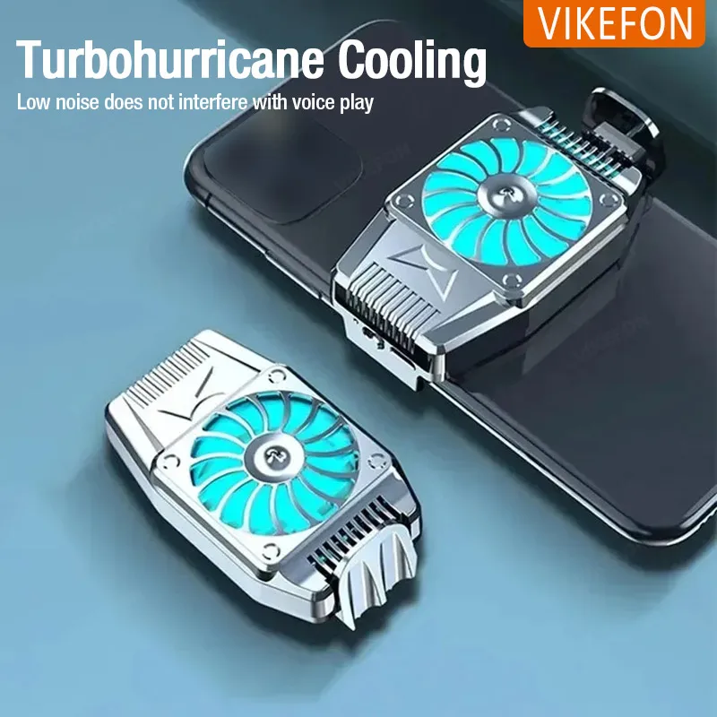H15/G6 Portable Mini Back-clip Radiator Mobile Phone Cooling Fan for IPhone 15 IOS Android Gaming