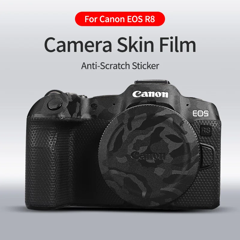 Camera Sticker For Canon EOS R8 Carbon fiber texture 3M material scratch-resistant protection