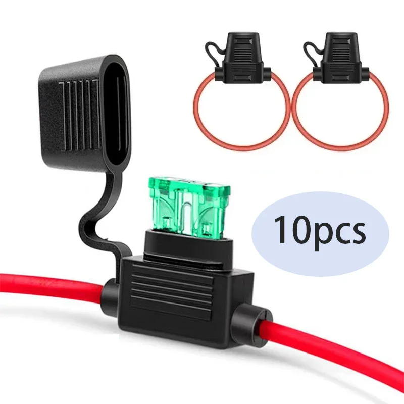 Fuse Holder 5/10 Pieces Small Size Mini Blade Waterproof Sealed Fuse Car Fuse Holder Box Car Socket Online Cut-Off Switch Adapter