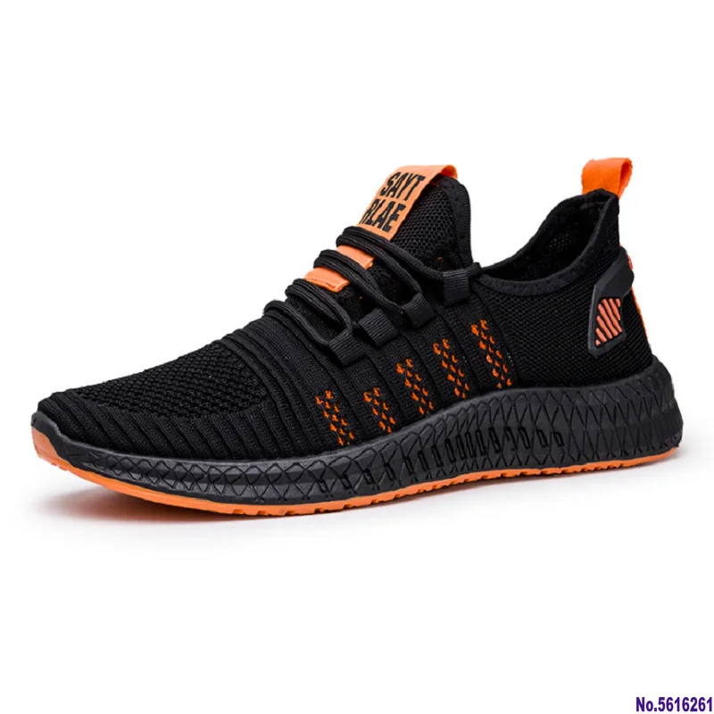 

Fashion Men's Running Casual Shoes Summer Autumn Made of Breathable Solid Color Mesh Material Lace-up Sneakers for Sports