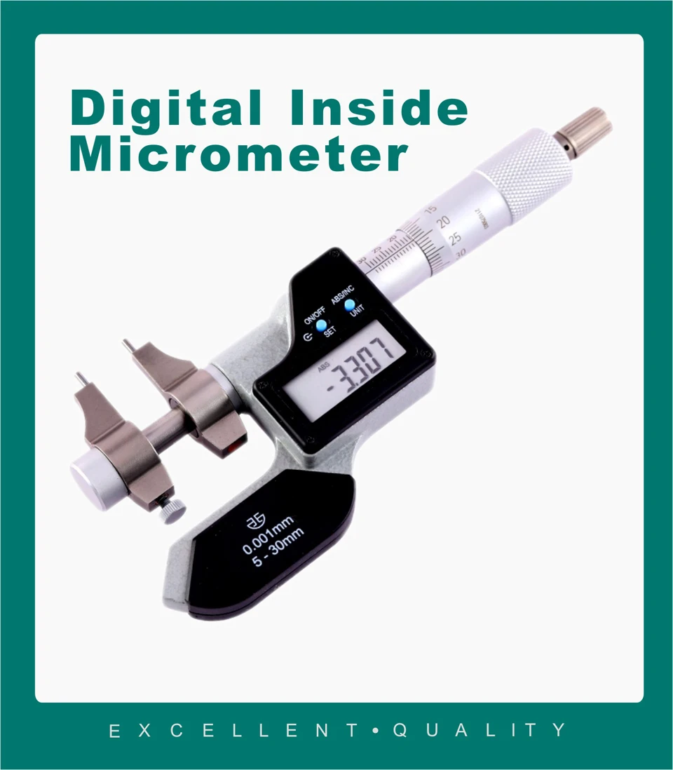 Description Picture 4 of itemDigital Inside Micrometer 5-30mm 25-50mm Industrial Quality Internal Micrometer 50-75mm 75-10mm 0.001mm Electronic Measuring