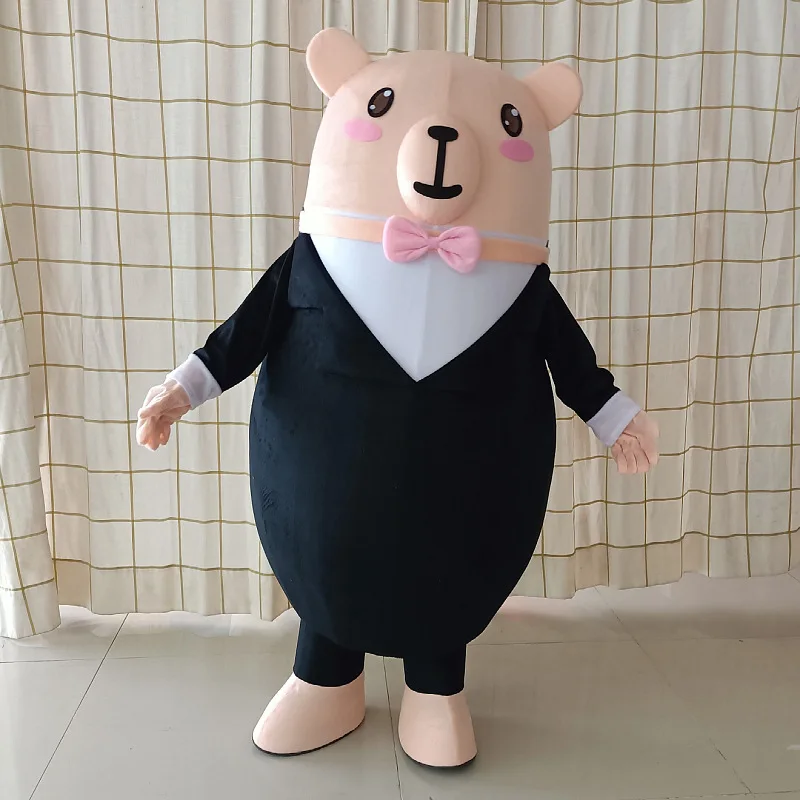 

Bear Cartoon Doll Costume Performance Propaganda Props Walking and Standing Cute Bear Grey Duck Chicken Headgear Doll Clothes