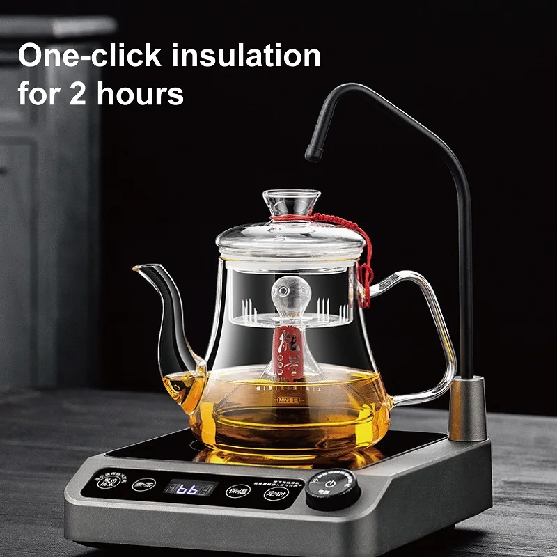 1500W Electric Ceramic Stove 15 Gear Auto Water Supply Induction Cook Water Office Pumping Mini Tea Stove Timing Water Boiler 5