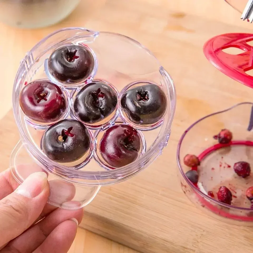 Cherry Pitter & Fruit Corer Tool - Handheld Cherry & Olive Pit Remover, Easy To Clean - View #3