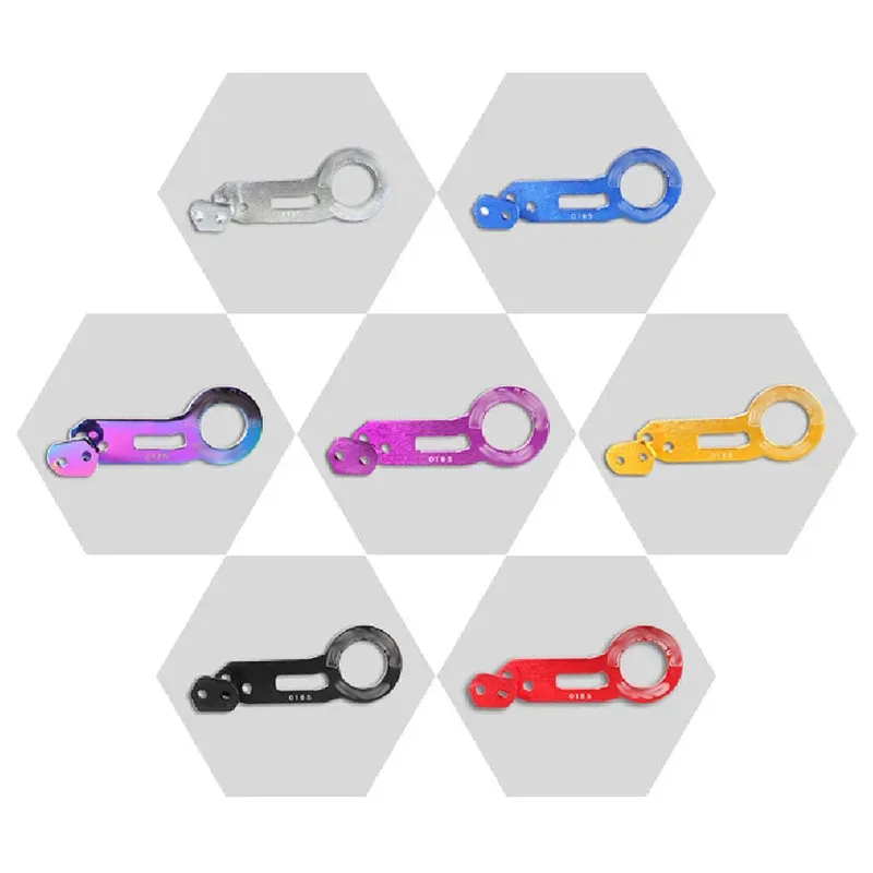 rear tow hook Double Letter Anodized Universal Rear Tow Hook Billet Aluminum Towing Kit Jdm Racing