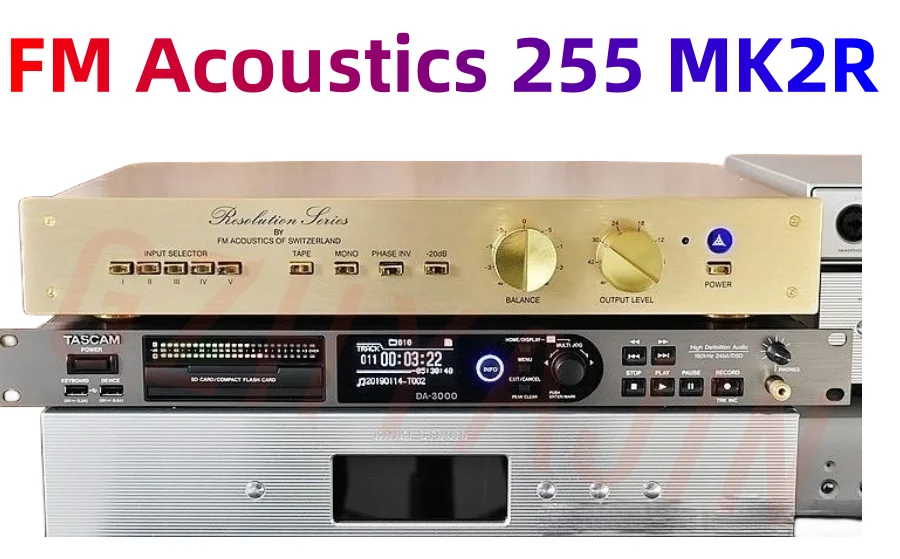 

1: 1 Replica Swiss FM Acoustics 255 MK2R balanced front stage amplifier, original module 19510A+19200 with remote control