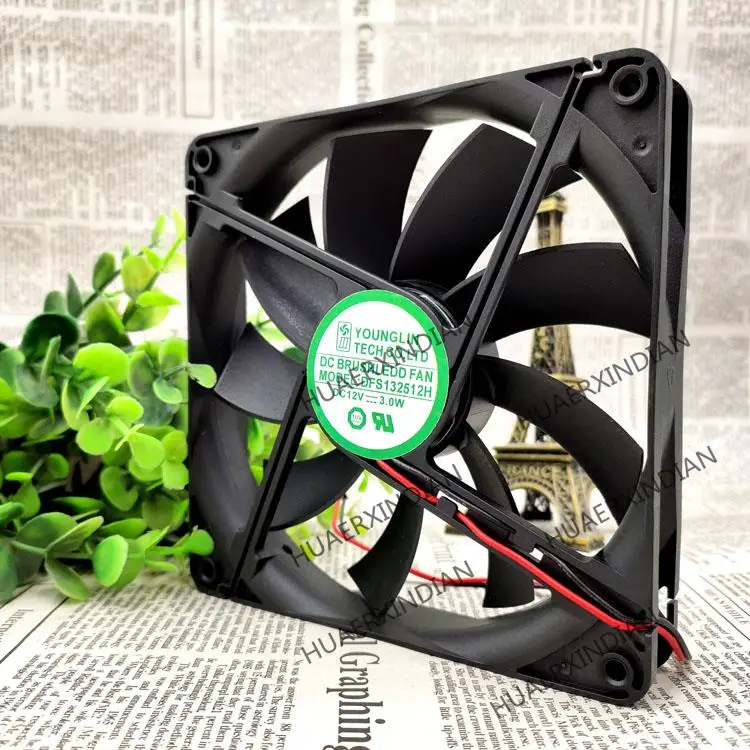 New Dfs132512h 13525 12v 3.0w 13.5cm Cooling Fan Assembly Kit Fans
