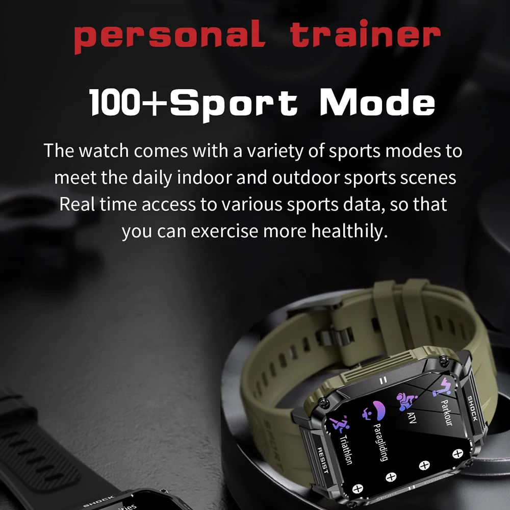 2023 ο ߿ Ʈ ġ IP68  Smartwatch HD 1.95 ġ ߰  ƮϽ ð   
