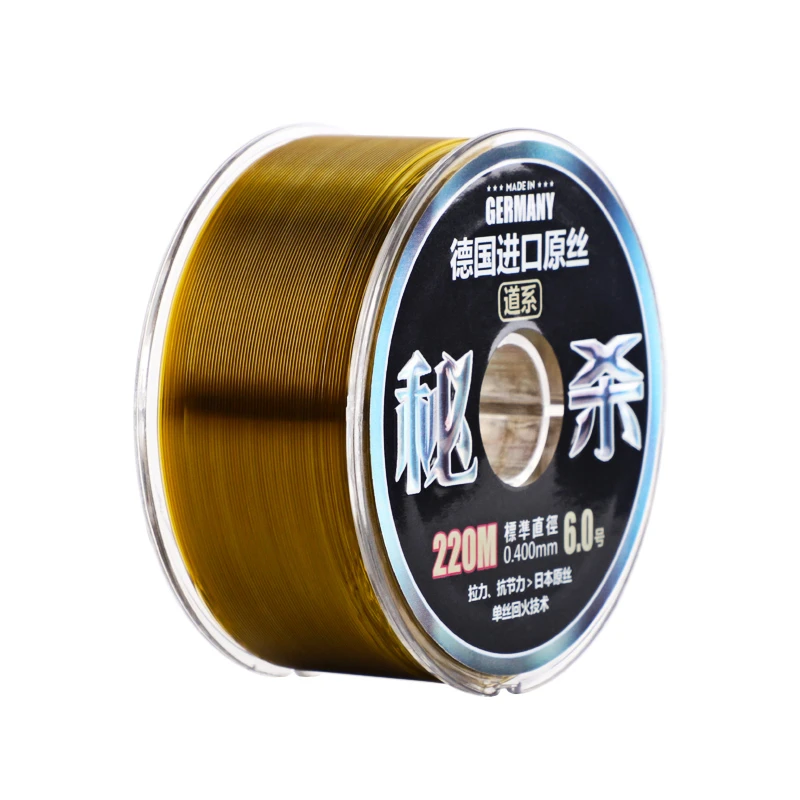 

220m 0.8#-10.0# Nylon Line Fluorocarbon Competion Fishing Line Super Strong Pull Sinking Sea Angeln Line Pesca Accesorios Mar