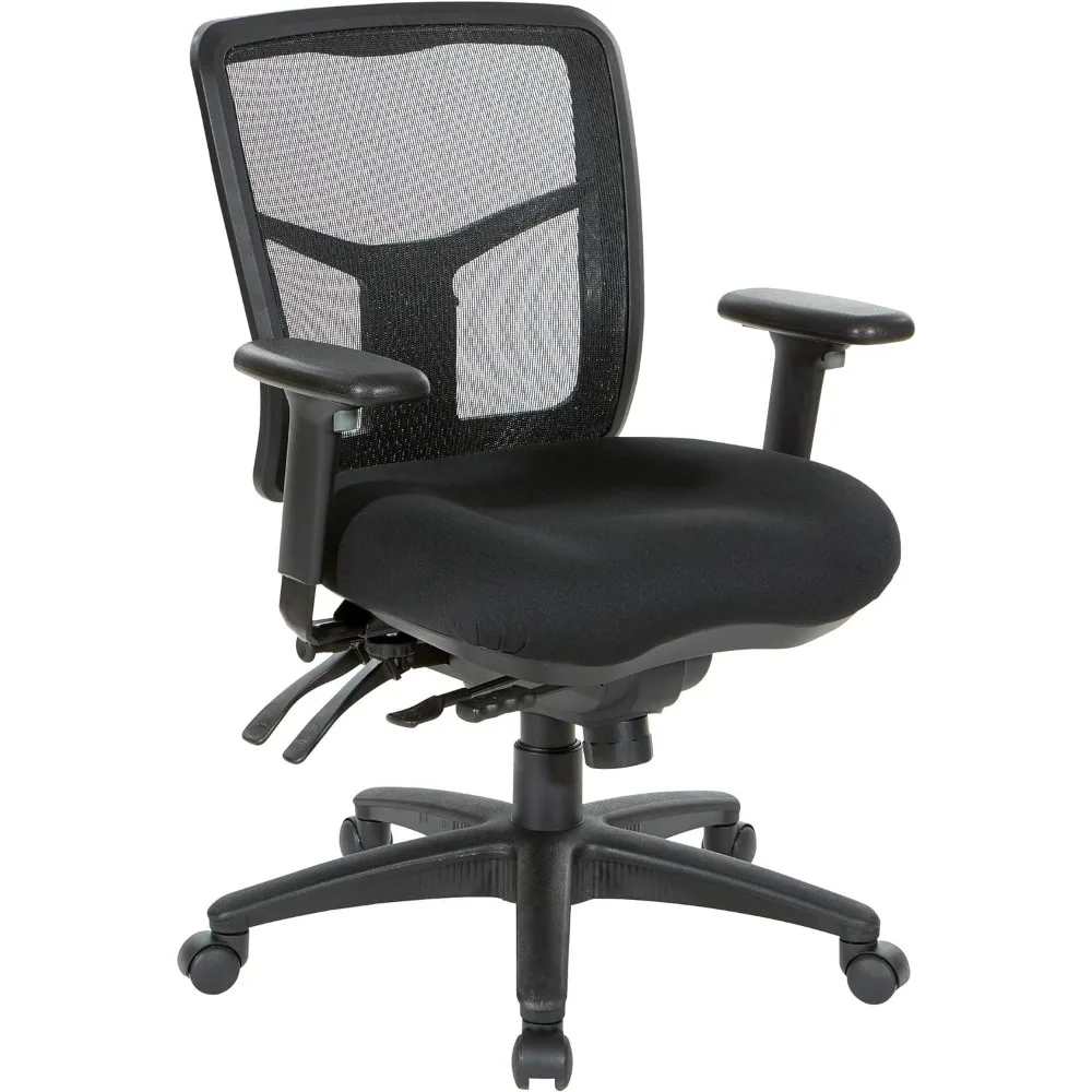 

Breathable Mesh Manager Office Chair with Adjustable Seat Height,Multi-Function Tilt Control and Seat Slider,Black,Office Chair