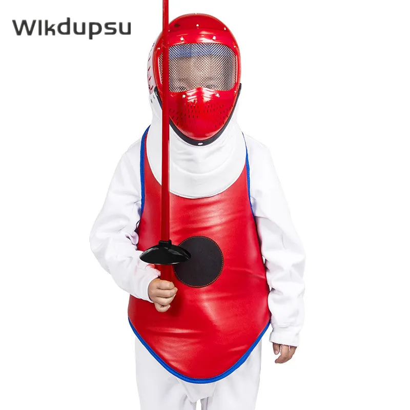 

Fencing Equipment For Kids Training Set Plastic Helmet Face Mask Vest Fencing Protection Gears for Children Chest Guard
