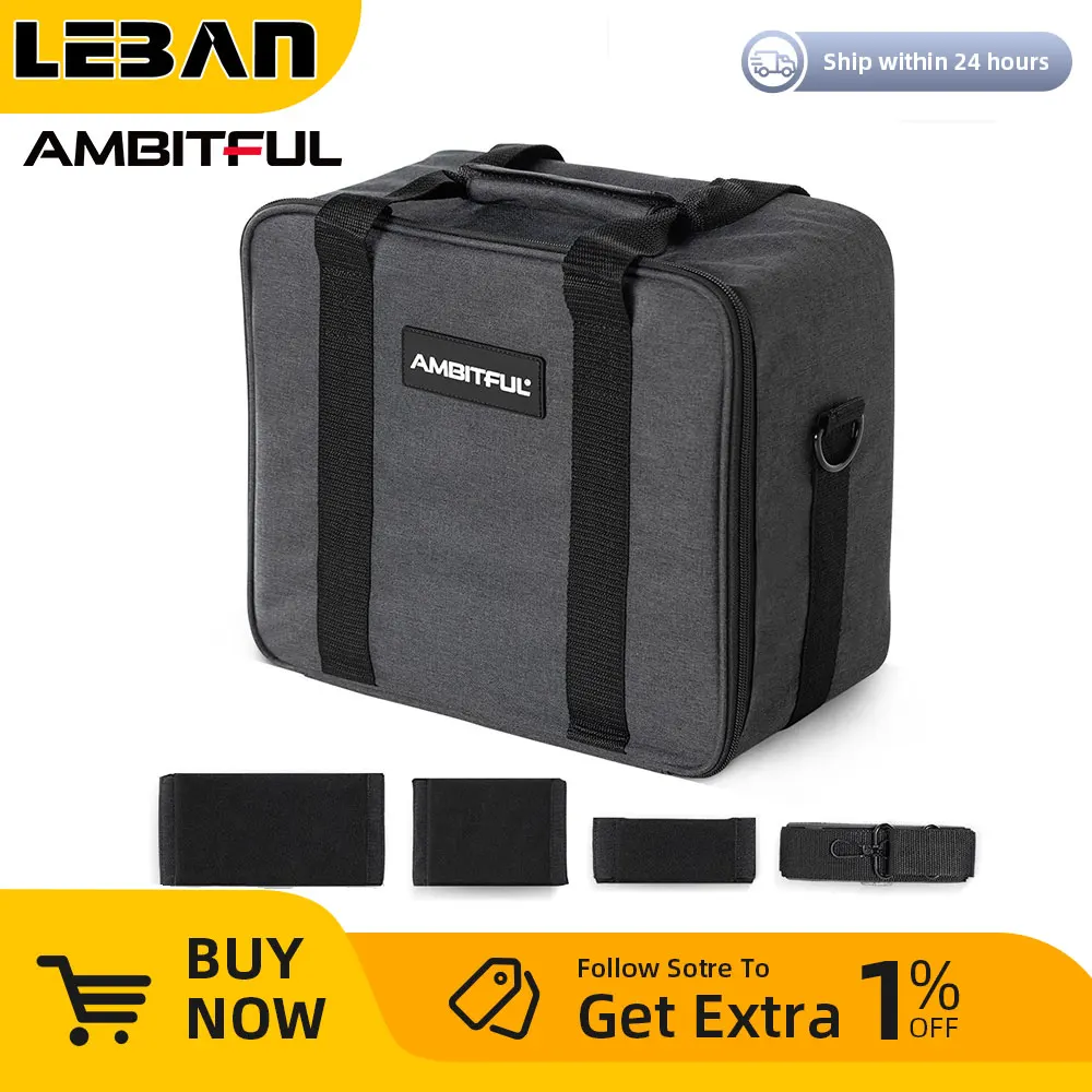 Ambitful Pb19 Shoulder Straps Portable Carry Bag Studio Flash Light Video Camera Bag For Outdoor