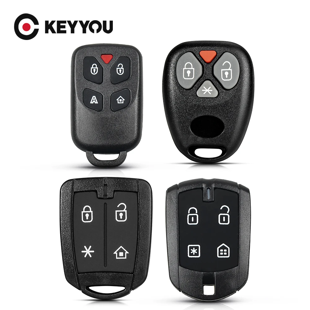 

KEYYOU 10PCS For Brazil Shell For Positron Replacement Remote Alarme Automotivo Key Shell Case Shell Fob 4/5 Buttons