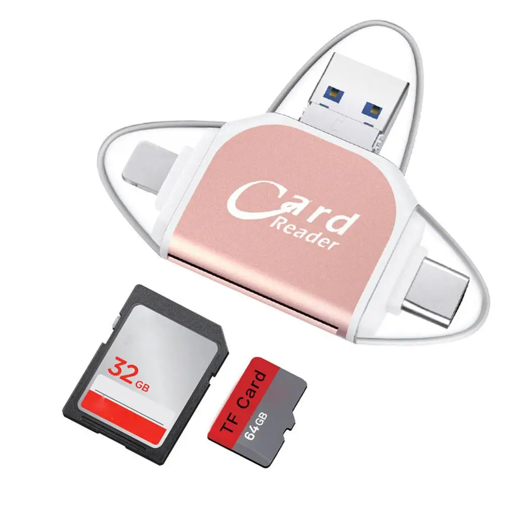 USB 2.0 OTG ޸ ī  ,  ũ USB TF SD ī , PC, ȭ, ǻ, ƮϿ, 4  1, ǰ