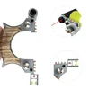 Laser Aiming Metal Slingshot Outdoor Hunting Shooting Slingshot Competition Game Catapult Rubber Band Target Paper Set 3