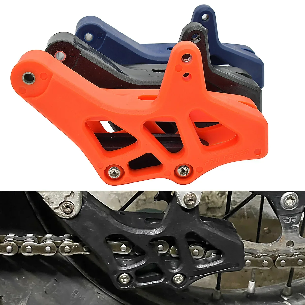 

Motorcycle Chain Guide Guard Protection For KTM EXC EXC-F SX SX-F XC XC-F XC-W XCF-W TPI Six Days 125-500 2008-2024 MX Motocross