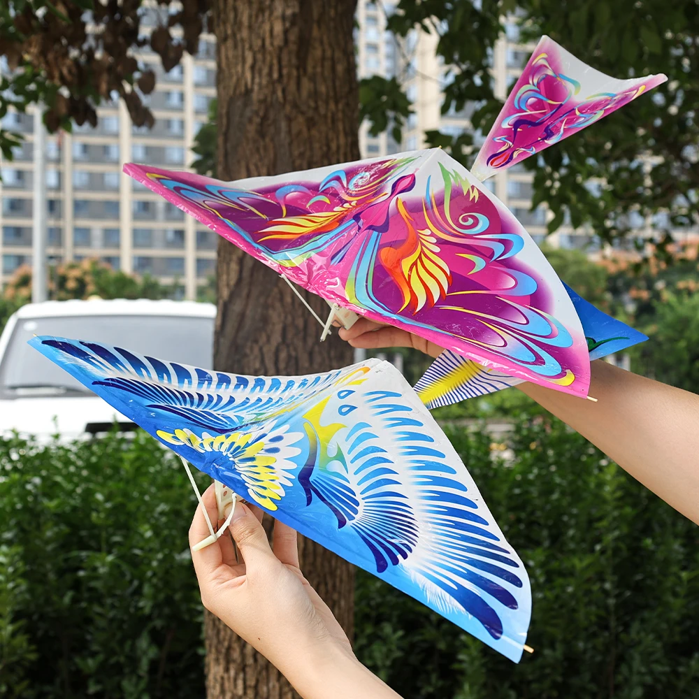 Fun DIY rubber band bionic power bird toy handmade assembled elastic kite bird model for kids' science education