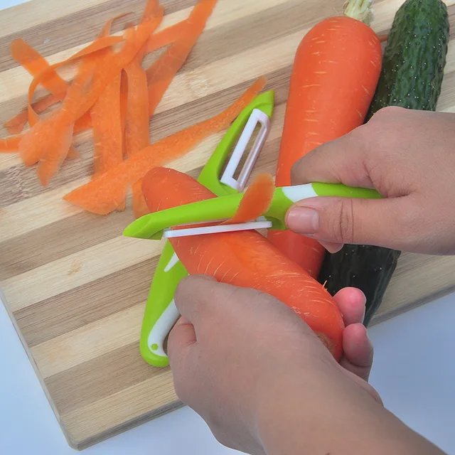 1pc in acciaio inox carota pelapatate antiscivolo frutta verdura affettatrice utensile manuale gadget da cucina 2