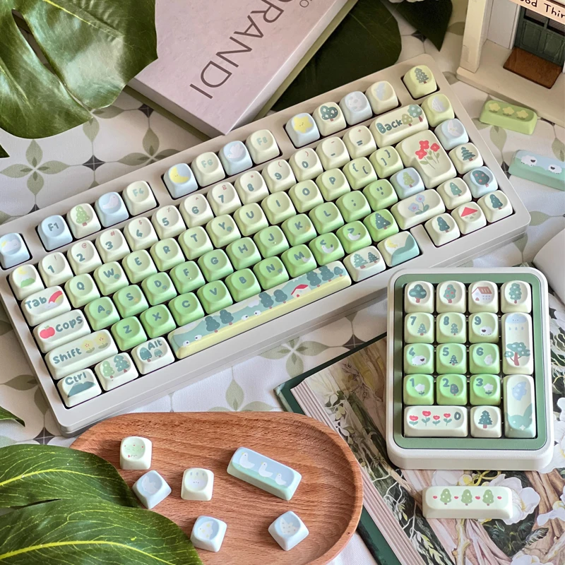 

Колпачки для клавиш Jungle Bird SOA и Cherry Profile PBT, колпачки для клавиш, сублимационные колпачки для механической клавиатуры MX, аксессуары для клавиатур