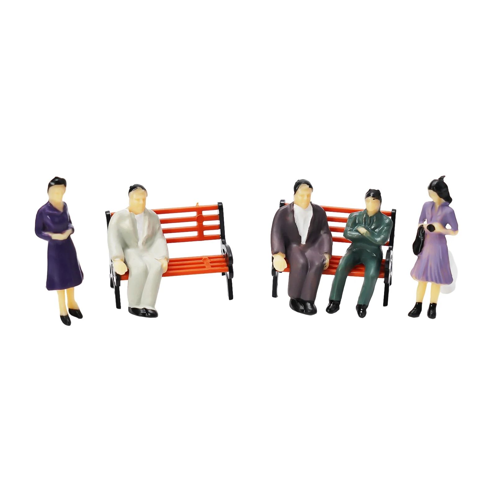 

Passanger Figures Model People DIY Gift Decortaion Layout Passenger Seated Standing Train Accessory Decoration