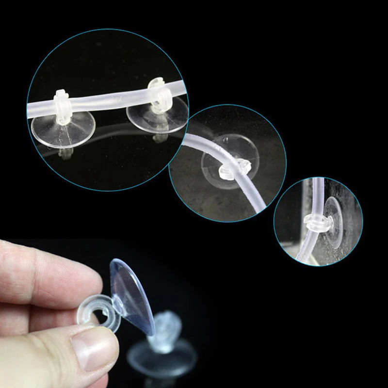 Title 2, 20 Pcs Aquarium Supplies Air Hose Suction Cup F...