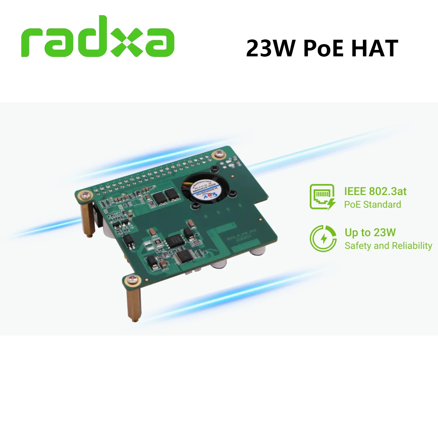 Radxa ROCK Pi PoE , ROCK 4A, ROCK 4B, ROCK 4A +, ROCK 4B +, ROCK 4SE, IEEE 802.3at ǥذ ȣȯ , 23W