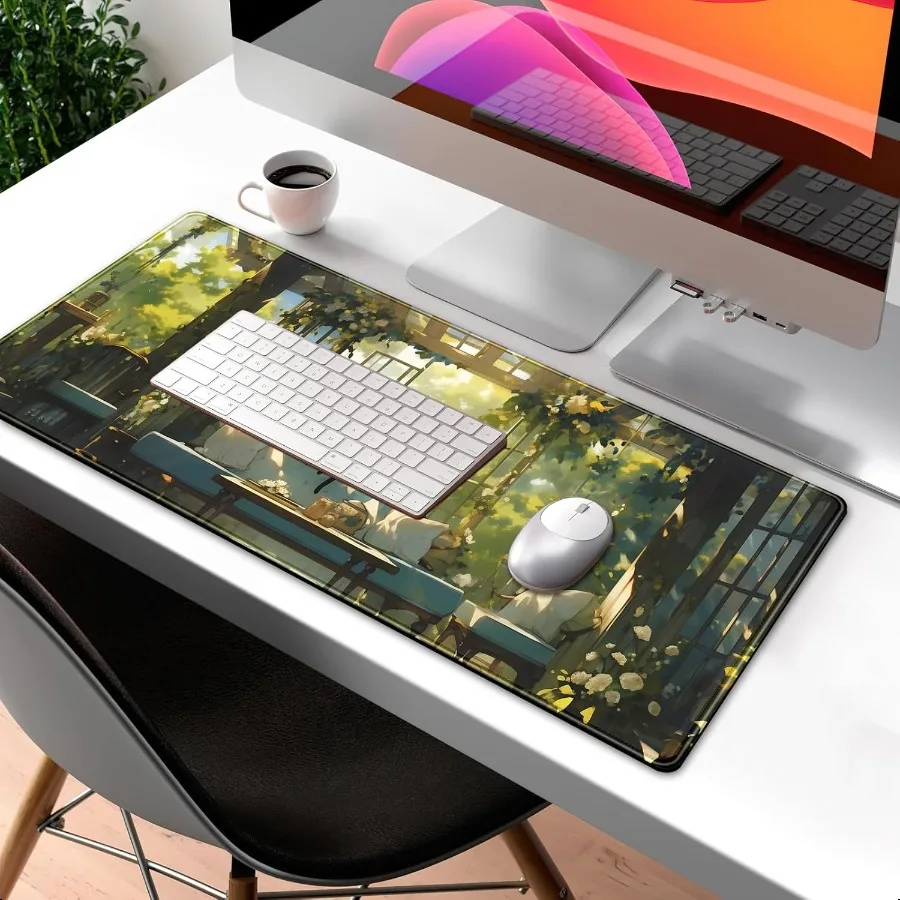 Cute Cat Aesthetic Gaming Desk Pad XL