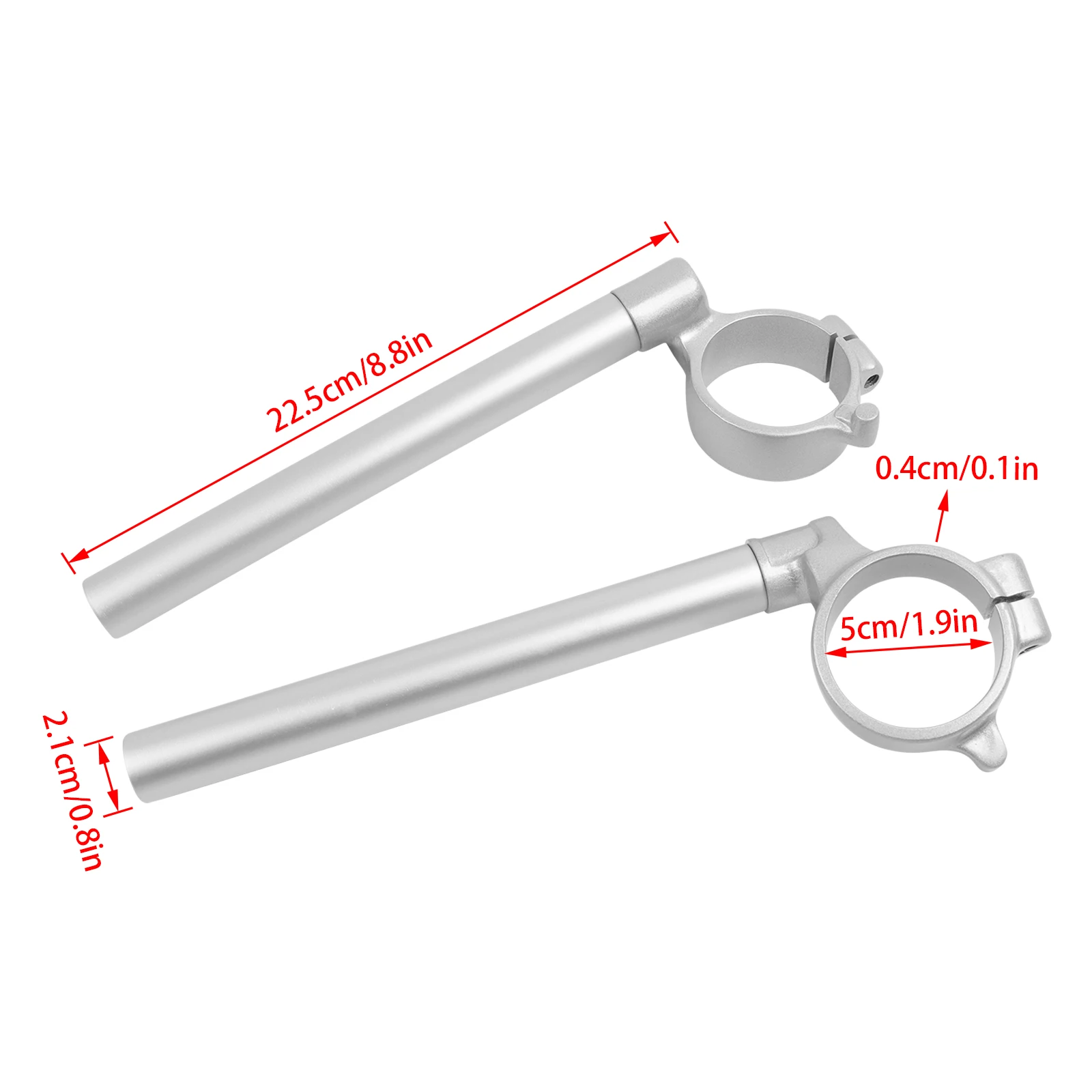 Universal Motoycycle Clip-On Handlebars For SUZUKI GSXR600 1997-2003 - View #11