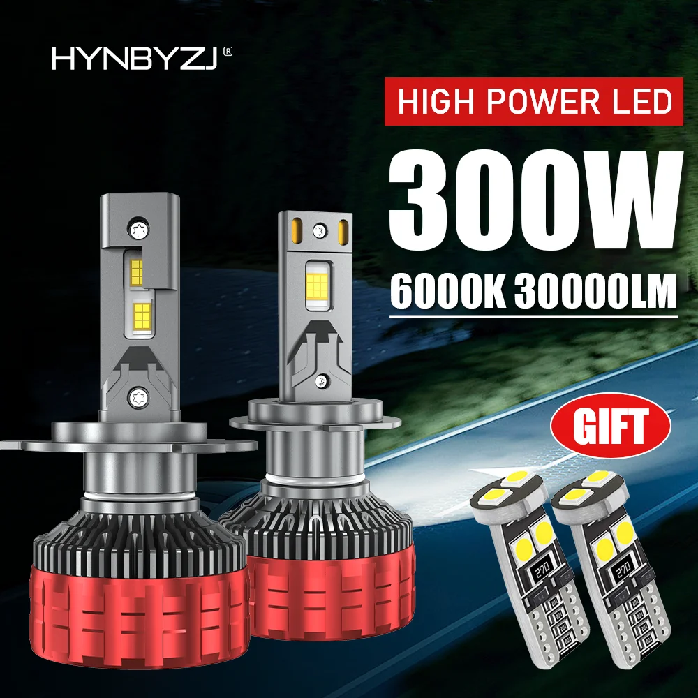 

HYNBYZJ H4 LED H7 H11 Canbus Headlight High Power H1 H3 H8 9005 HB3 9006 HB4 9012 HIR2 9007 9008 HB5 Turbo Lamp 6000K Car Light
