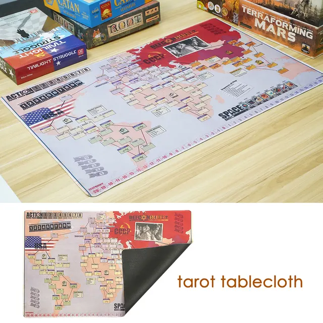 Strategy Game Mat Altar Tarot Cloth For Twilight Struggle Magik Decoration Psychedelic Divination Witchcraft Tablecloth 4