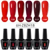 NAILCO 15ml 6pcs/Set Gel Nail Polish Kit Semi Permanent UV LED Gel Varnishes Soak Off Nail Lacquer Base Top Gel Nail Art Varnish 2