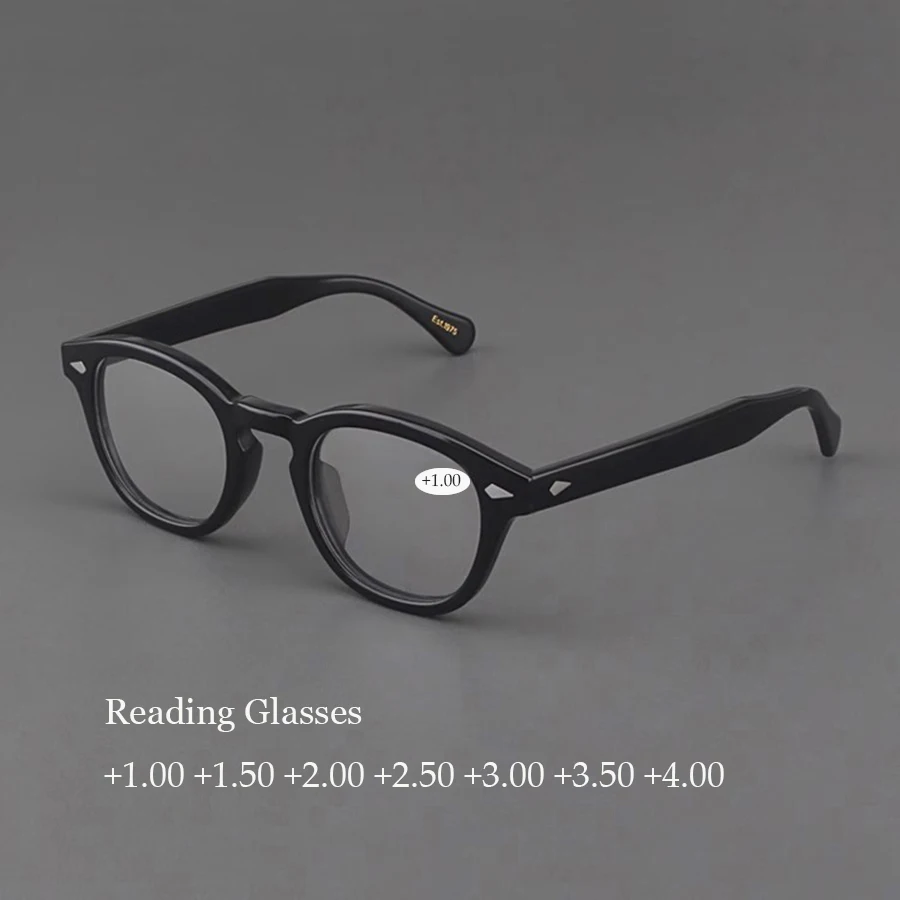 Reading Glasses Men Women Acetate Frame Johnny Depp Lemtosh Presbyopic Eyeglasses For Male Female +1.0+1.5+2.0+2.5+3.0+3.5+4.0