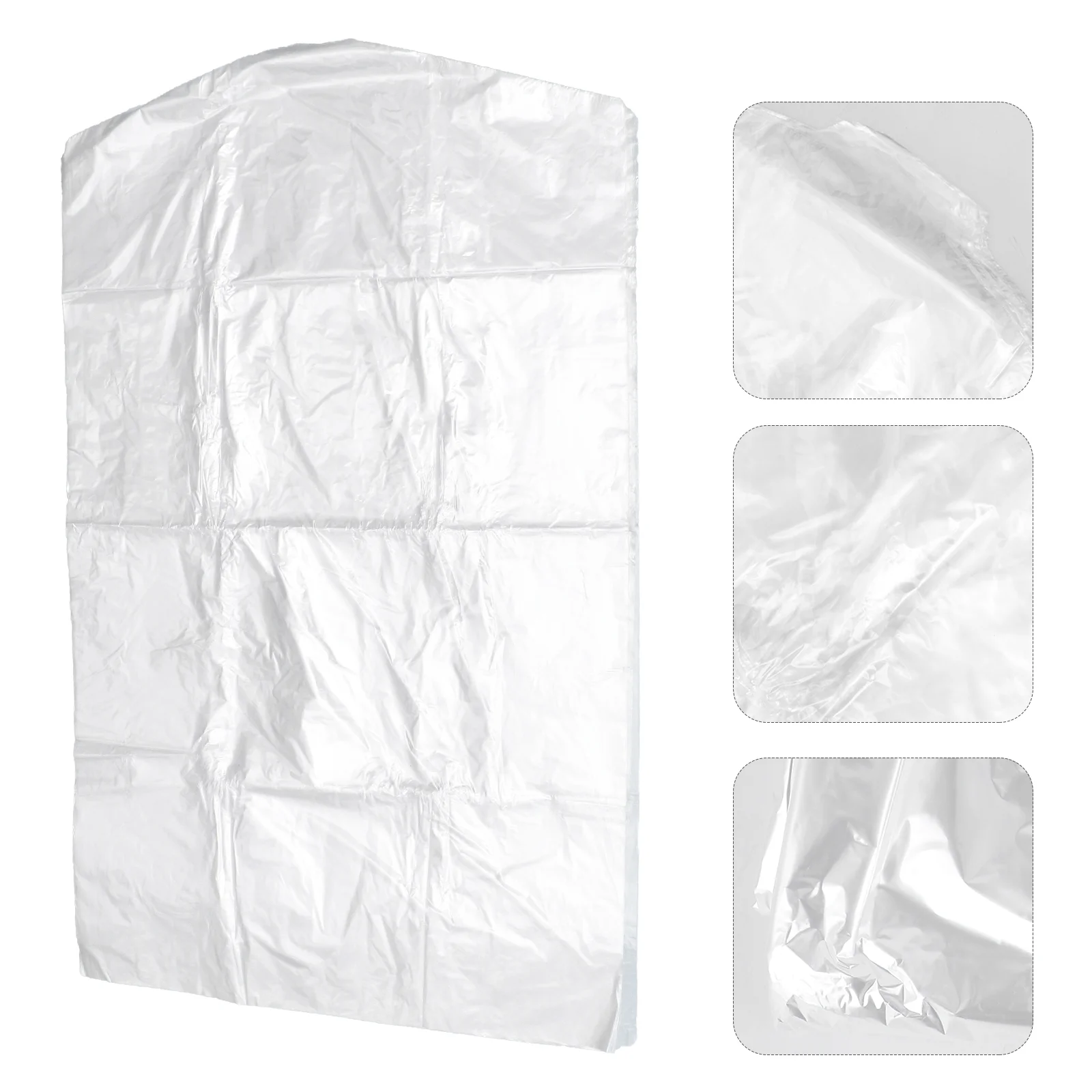 

60*100cm Clothes Dust Cover Disposable Dust Suit Bag Waterproof Garment Bags Wardrobe Hanging Clothing Coat Dust Cover