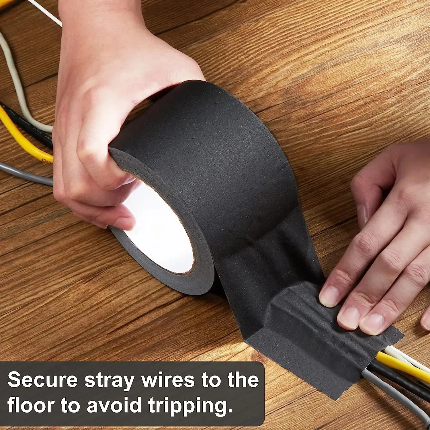 Gaffer Tape Easy Tear Hochleistungs-Griff aus mattschwarzem Baumwoll tuch für die Reparatur von Fotobüchern – Detail 6