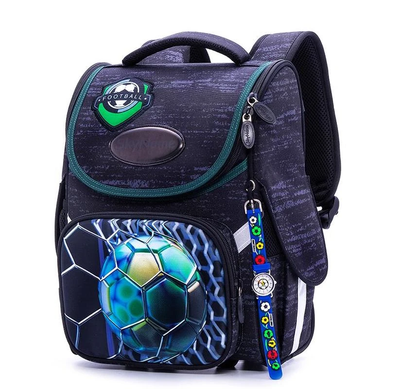 Mochilas escolares con patrón fútbol 3D para niños, Mochila ortopédica para niñas de 1 a 4 grados, Mochila escolar de alta calidad para niños| Mochilas - AliExpress