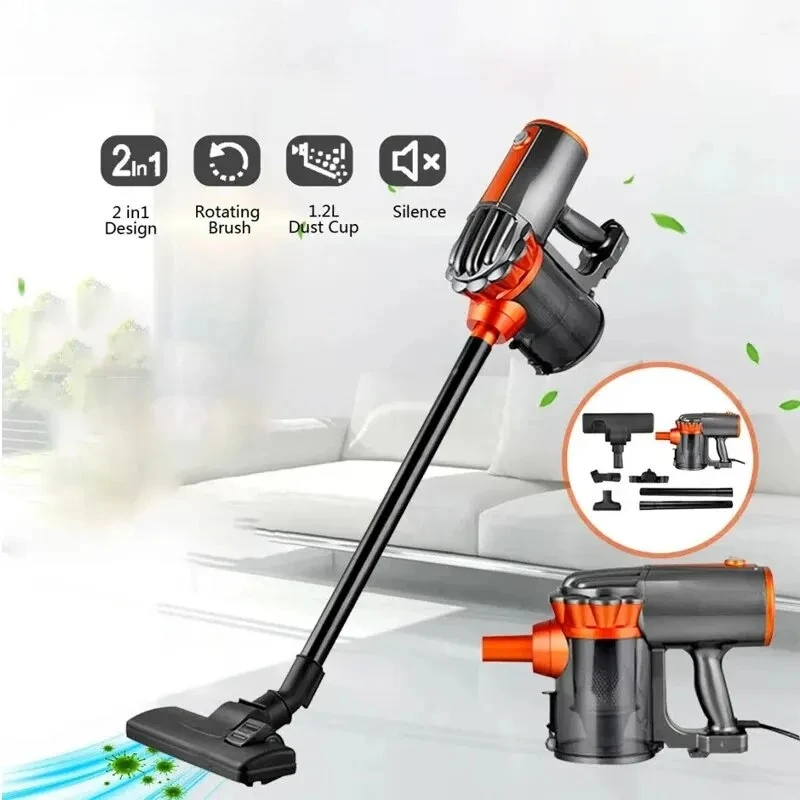 600W Corded Vacuum Cleaner Household Handheld Multifunction 2-in-1 Strong Suction Vacuum Cleaner 16KPa Dust Collector Aspirator 1