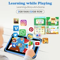 CWOWDEFU 7 "Tablet dziecięcy dla dzieci Android 11 2GB 32GB czterordzeniowy WIFI 6 Google Play D + Tablet dla dzieci z hebrajskimi dziećmi-wytrzymałe etui 4