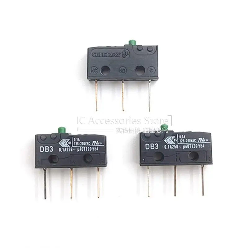 3Pin Pin 0.1A 250V Small Current Micro Switch Stroke Limit Reset Button DB3 1PCS