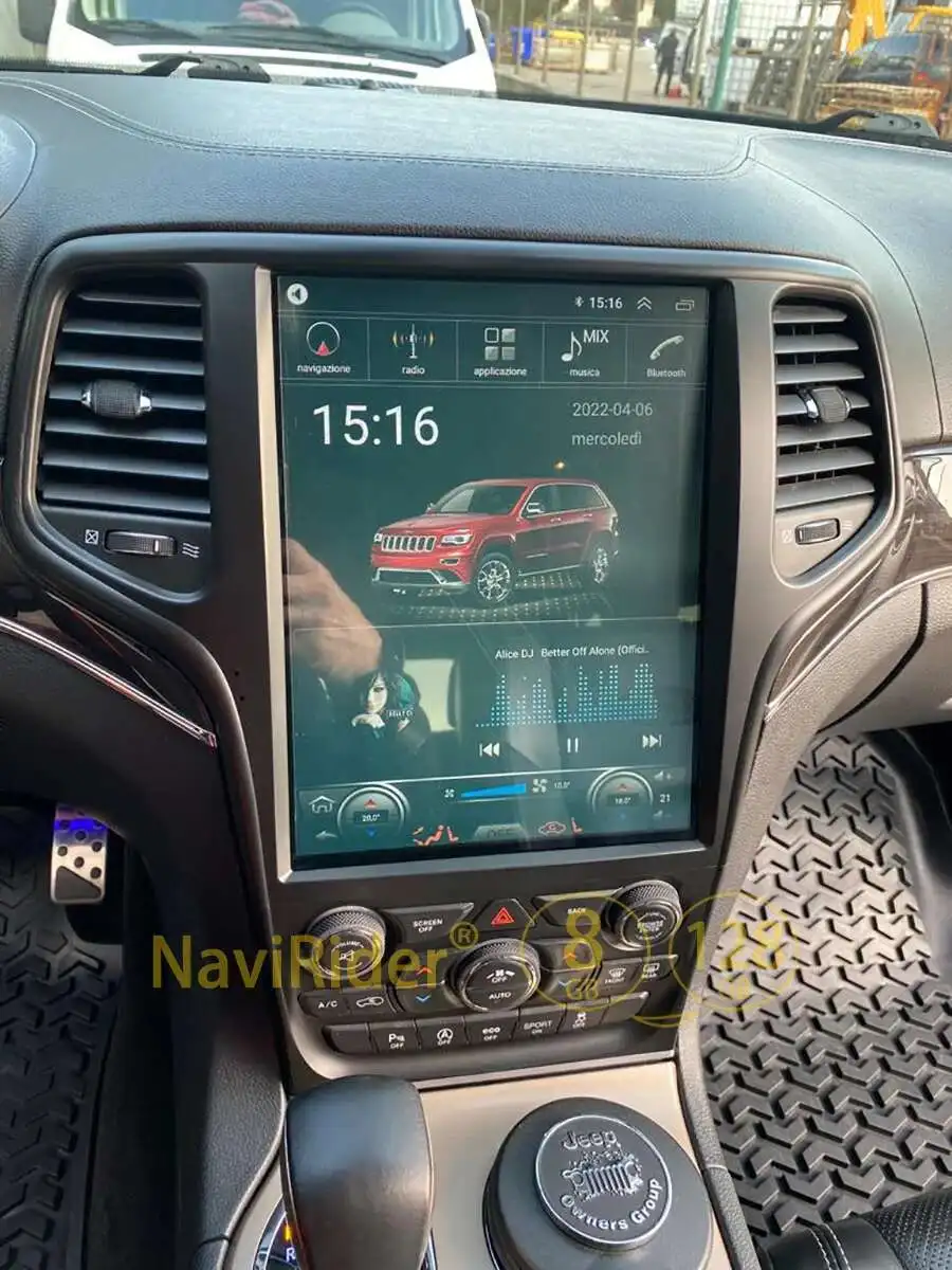 For Jeep Grand Cherokee 2017 2 Din Car Multimedia Stereo Radio Android 14 Screen